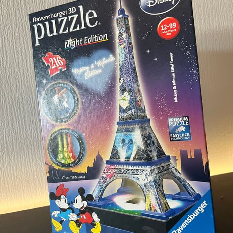 3D puslespill - Disney motiv Eiffeltårnet