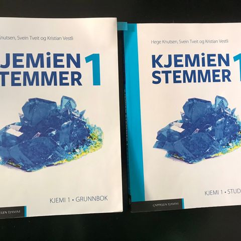 Kjemien stemmer 1 grunnbok og studiebok Reservert