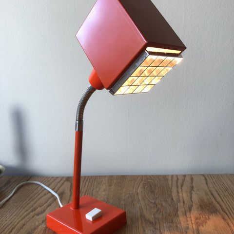 Kuben - Vintage bordlampe fra 70-tallet