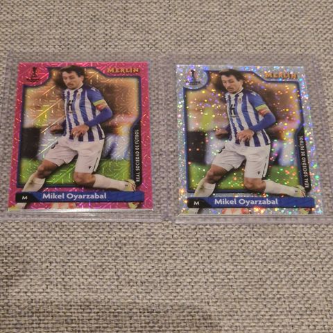 Mikel Oyarzabal 2 stk nummerert Real Sociedad 2022 Topps