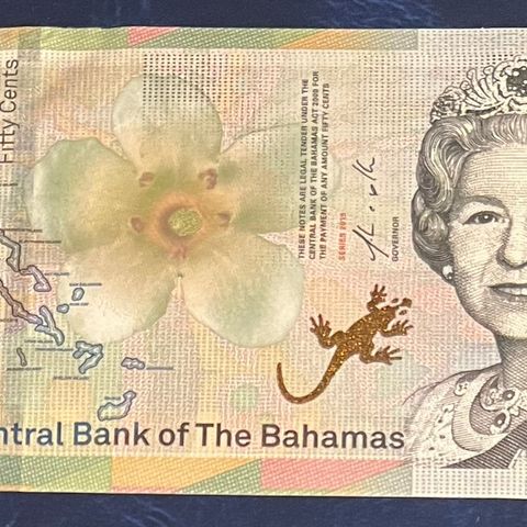 BAHAMAS 1/2 DOLLAR.  2019. UNC.  A090163