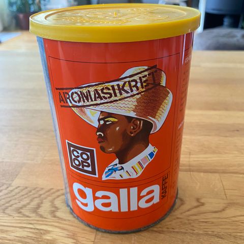 Gammel nostalgisk kaffeboks fra Coop