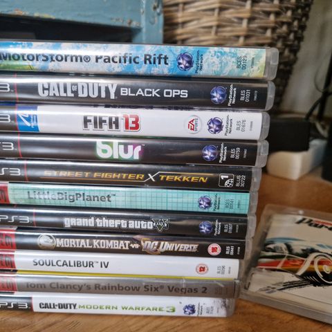 PS3 spill, cod, GTA