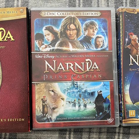 THE CRONICLES OF NARNIA - DVD - KOMPLETT!