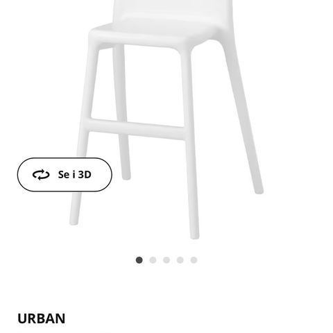 2 st juniorstol Urban fra IKEA