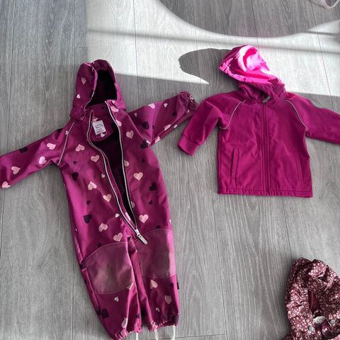 Softshell dress og jakke strl 86