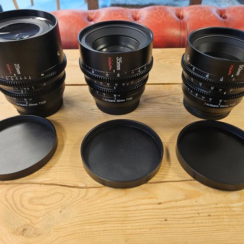 7Artisans vision (s35) 25mm, 35mm og 50mm, L mount