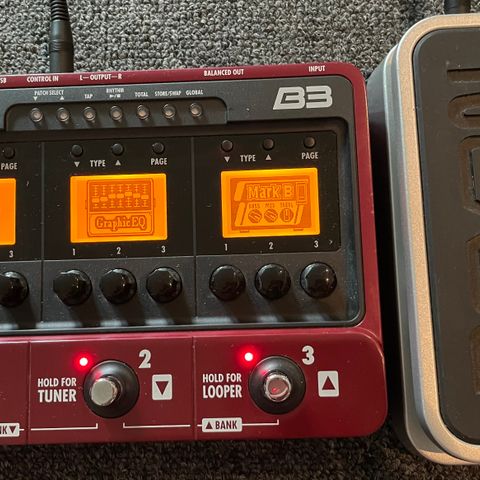 Zoom B3 multieffekt pedal til Bass