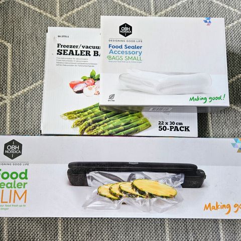 OBH Nordica slim vakuumpakker / food sealer