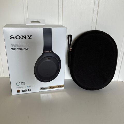 Sony trådløse around-ear hodetelefoner WH-1000XM4 (svart)