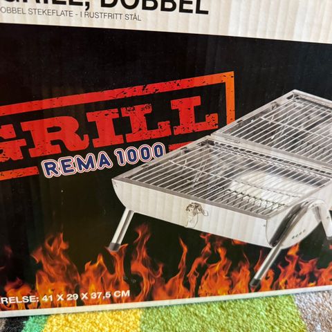 Liten tønnegrill, dobbel