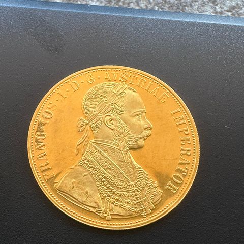 Doubloon dukat Østerrike - 4 Dukat 1915 Franz Joseph I. Gull