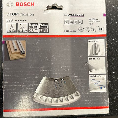 Bosch Sirkelsagblad  Multimaterial 165x20 mm 48T