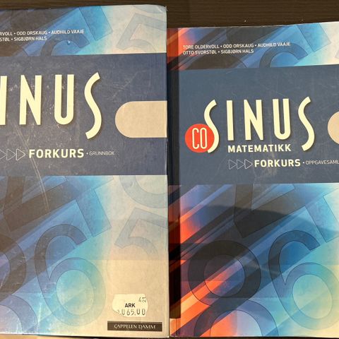 Sinus forkurs grunnbok + oppgavesamling