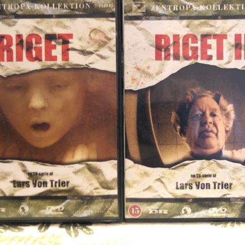 Riget 1 & 2 Lars Von Trier dvd Norsk tekst