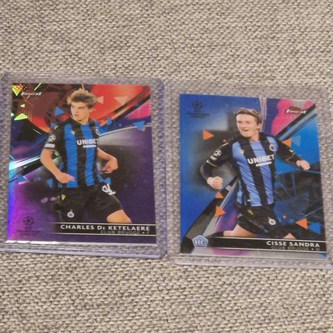 De Ketelaere & Sandra Nummerert Topps Finest 2022 Brugge