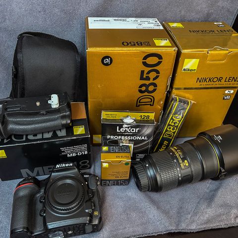 Nikon D850 + AF-S NIKKOR 24-70mm f/2.8E ED VR + Nikon MB-D18 Vertikalgrep