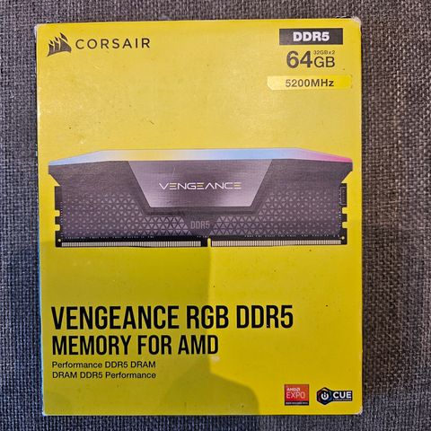 Corsair RAM 64GB (2x32GB) DDR5