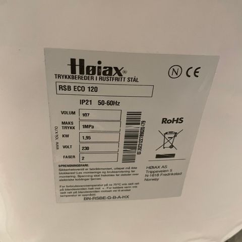 Høiax rsb eco 120