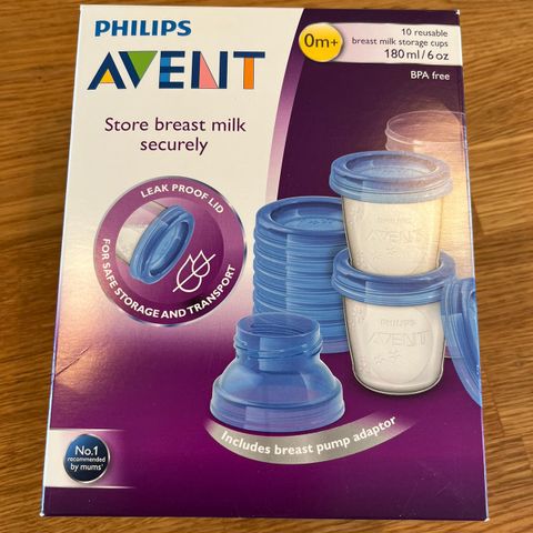 RESERVERT - Avent breast milk storage cups