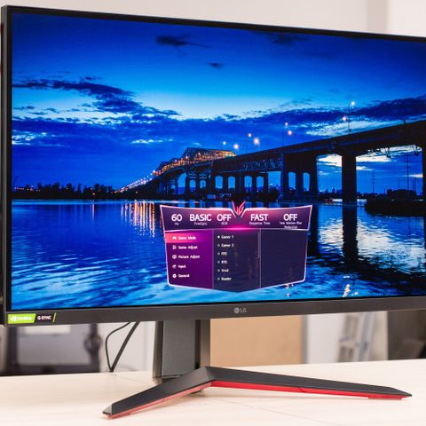 LG 27" 1440p 165Hz Nano IPS HDR G-Sync gamingskjerm 27GP850