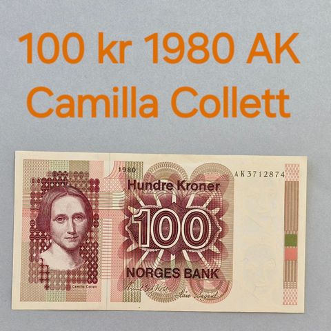 100 kr 1980 AK (CAMILLA COLLETT)