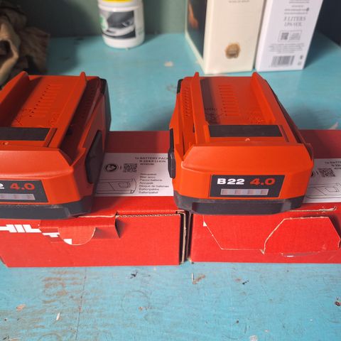 Helt nye Hilti batteri - B 22/4.0 Li-Ion