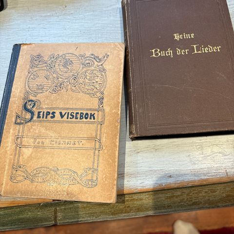 Sangbøker  Buch der Lieder og Seips visebok