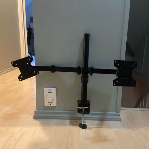 Duble monitor arm