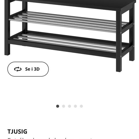 Tjusig entrebenk fra Ikea