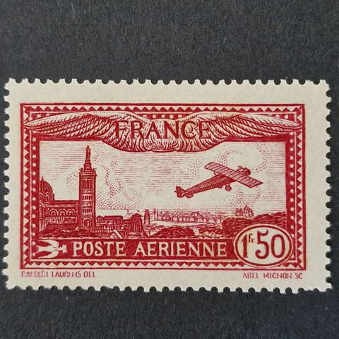 Frankrike luftpost 1930 - Fly i Marseille - Postfrisk - 1.50 frank