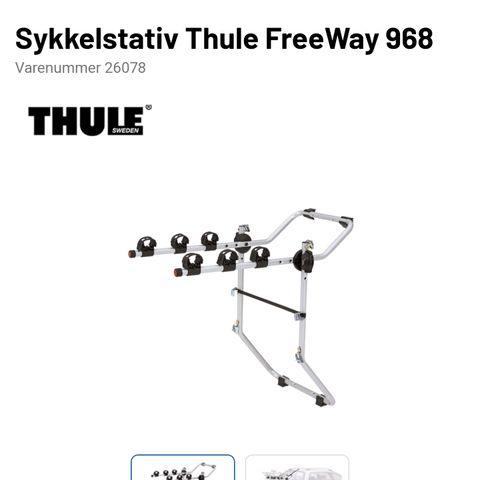 Sykkelstativ thule 968