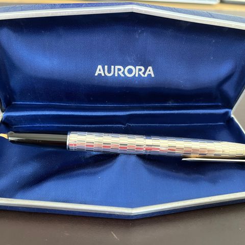 Fyllepenn - Aurora vintage new Silver 925 (M) Medium with Converter