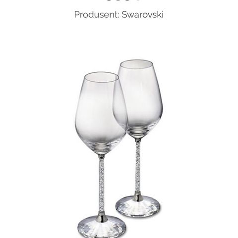 Swarovski. Crystalline Red Wine Glasses (Set av 2)