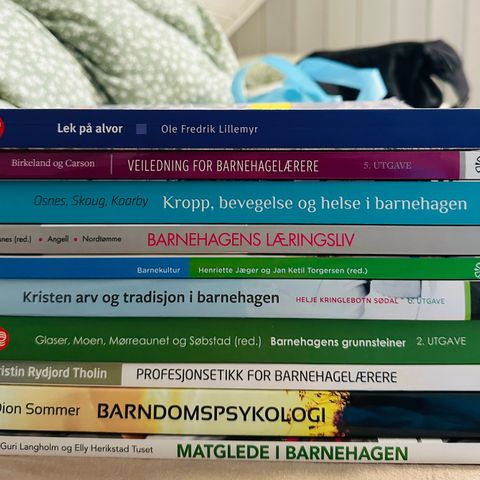 Pensum bøker til barnehagelærer