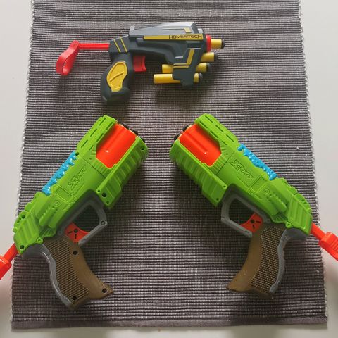 Nerf guns - 3 stk + skudd