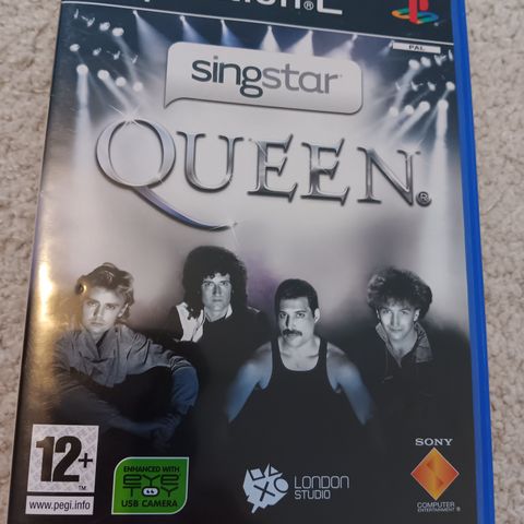 Singstar Queen cover og manual (PS2)