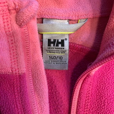 Helly Hansen fleece 8-10år