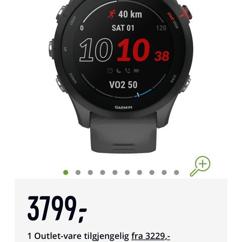 Lite brukt Garmin forerunner 255 selges!