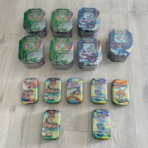 14 stk nye bokser fra Pokemon selges for 1600 kr