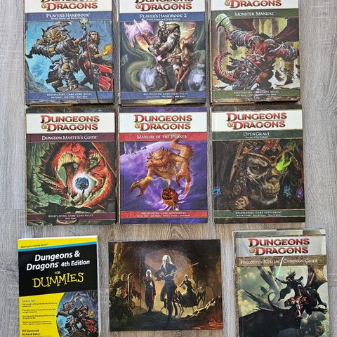 Dungeons and Dragons 4th edition, diverse bøker