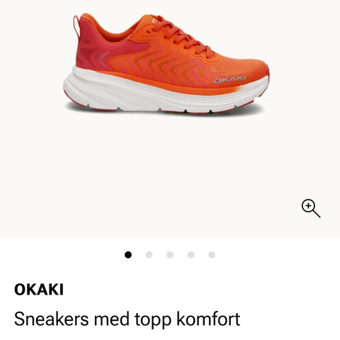 Okaki move hyper sneakers i knallfin oransje