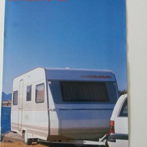 1992 DETHLEFFS Campingvogn -brosjyre.