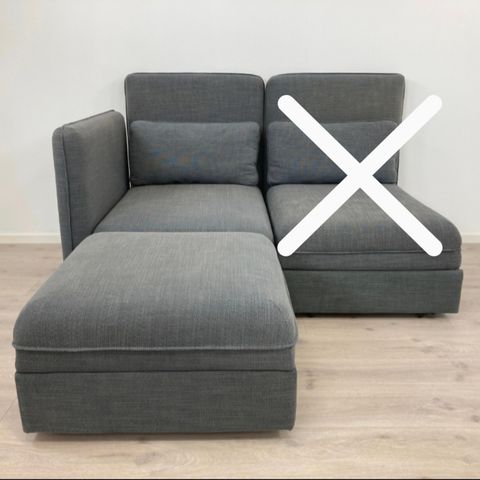 Vallentuna modulsofa og puff (reservert)