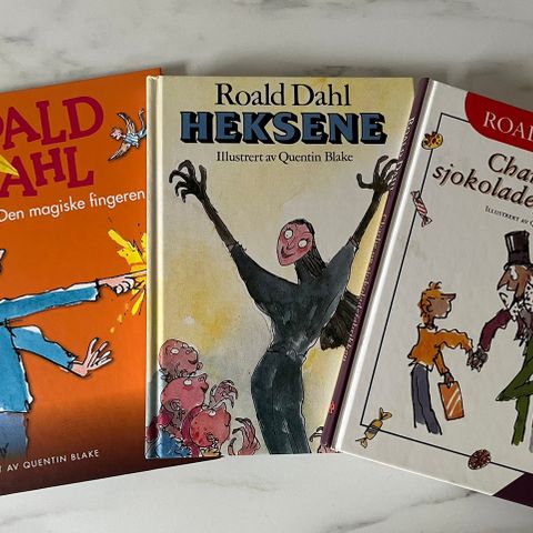 3 Roald Dahl-bøker