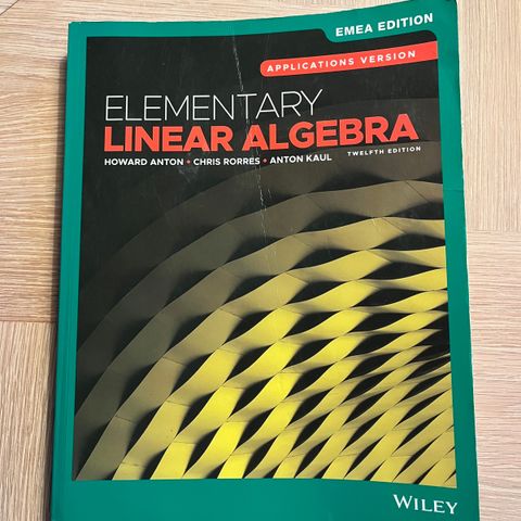 Elementary linear algebra