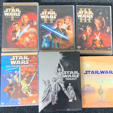 Star Wars samling DVD & BR