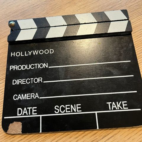 Clapper filmklapper Hollywood filmleke