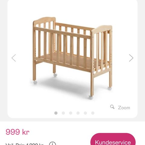 Bedside crib JLY