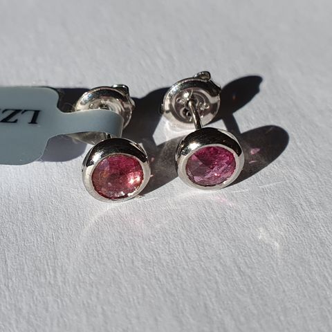 African Pink Tourmaline Turmalin Sølv 925 Silver Limited Ed Øredobber Earrings